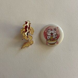 Set of 2 Japanese-Themed Pins
